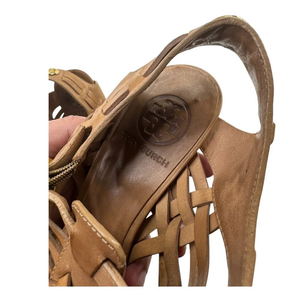 TORY BURCH Kelton Caged Heels Vegan Leather - Picture 12 of 15